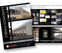 Techrete Sandwich Panel Brochure - 6 Panel Fold Out